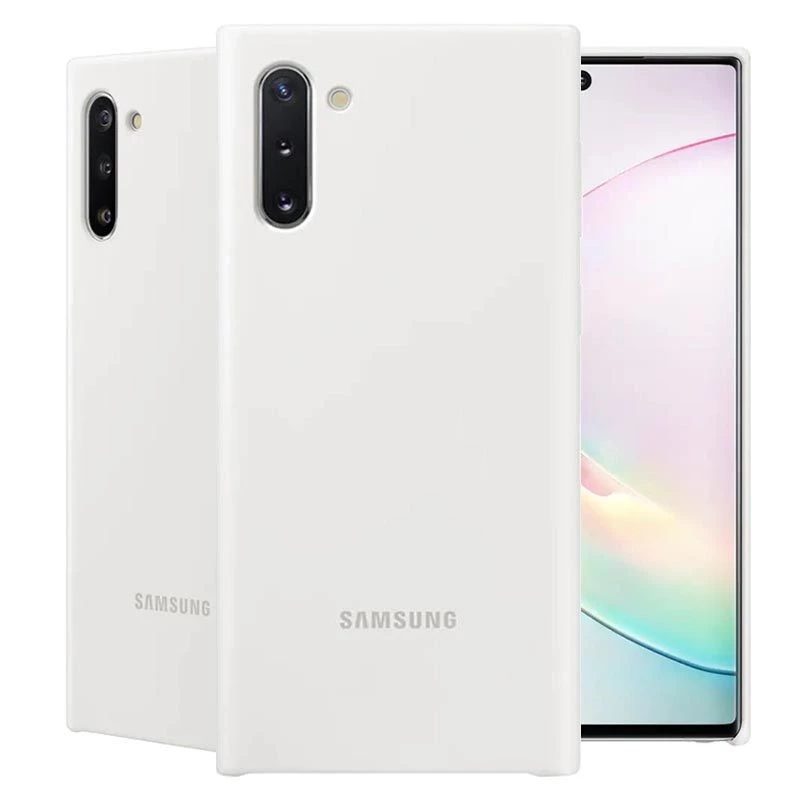 Samsung Galaxy Note 10 Silikoninis Dangtelis Baltas