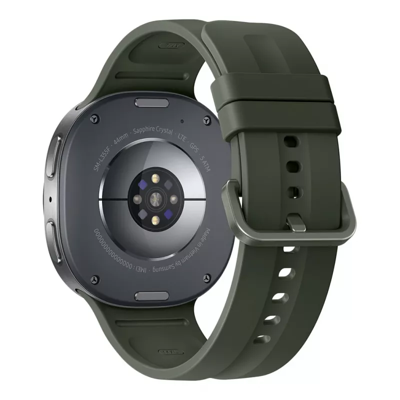 Samsung Galaxy Watch9 LTE 44 mm Silver Smartwatch su Olive Sport Band M/L