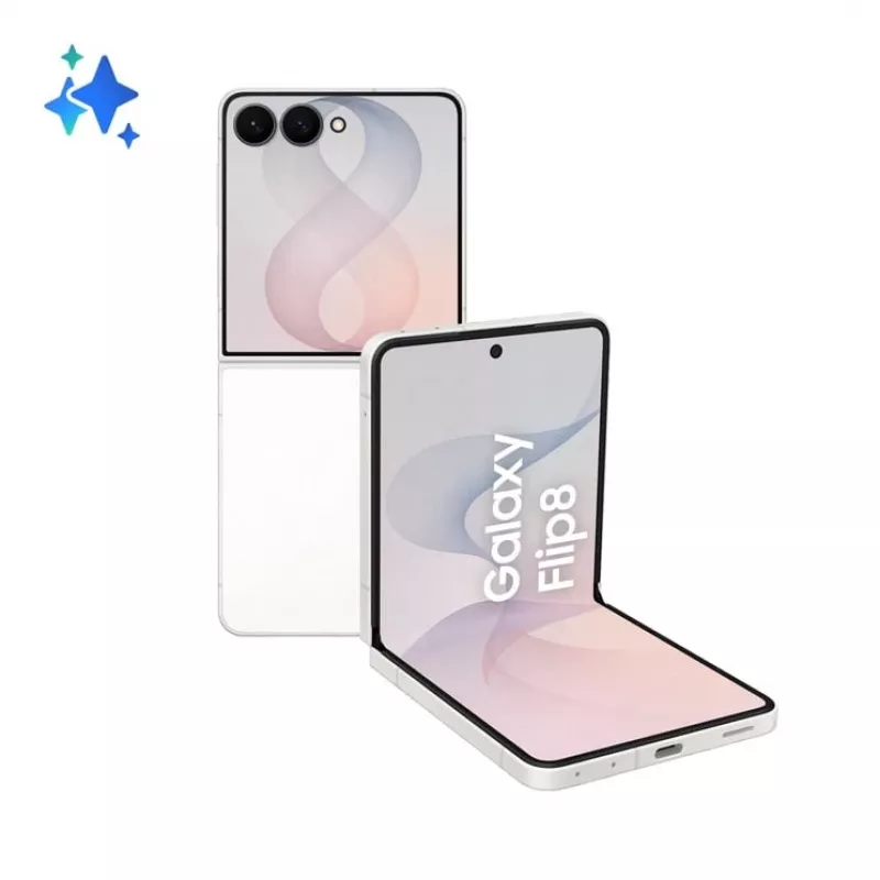 Samsung Galaxy Z Flip8 5G 256GB Cream - Sulankstomas išmanusis telefonas, 6.9 colio Dynamic AMOLED 2X, 12GB RAM, Dual SIM