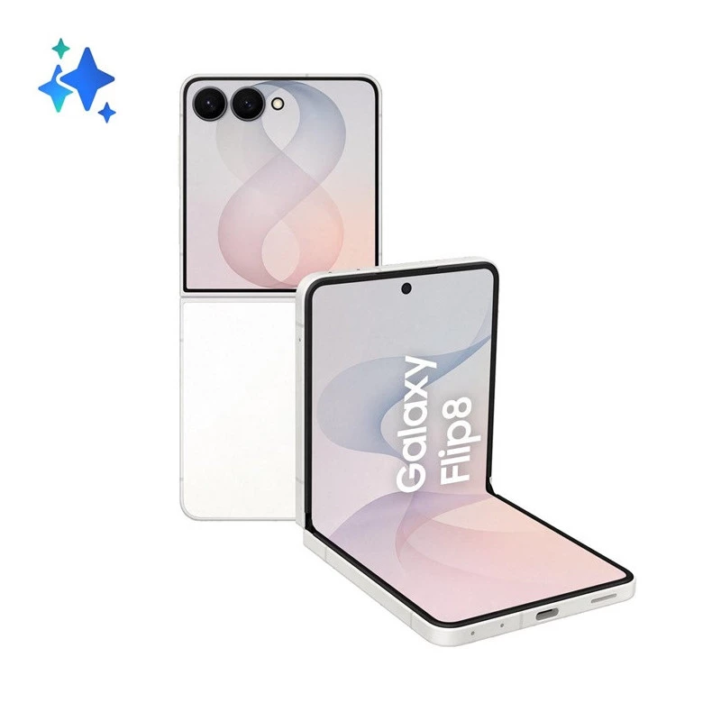 Samsung Galaxy Z Flip8 5G 256GB Cream - Sulankstomas išmanusis telefonas, 6.9 colio Dynamic AMOLED 2X, 12GB RAM, Dual SIM