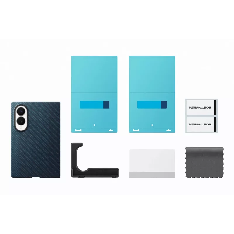 Samsung Galaxy Z Fold5 anglies magnetinis stovintis dėklas - tamsiai mėlynas (EF-KF971SNEGWW)