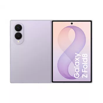 Samsung Galaxy Z Fold8 5G išmanusis telefonas, 12GB RAM, 256GB atmintis, levandų spalvos, 7,6 colio Dynamic AMOLED ekranas, dviejų SIM kortelių, Android