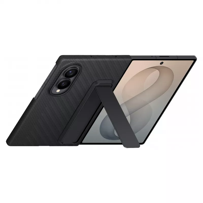 Samsung Galaxy Z Fold8 Carbon Standing Case su atrama – juoda, EF-XF971SBEGWW
