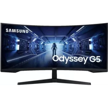 Samsung Odyssey G5 C34G55TWWU 34 colių Ultra WQHD išlenktas žaidimų monitorius - 165Hz, 1ms, FreeSync Premium, juodas