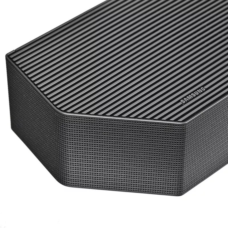 Samsung Q-Series HW-Q990H 11.1.4 kanalų garso juostos sistema su belaidžiu žemųjų dažnių garsiakalbiu ir galiniais garsiakalbiais, juoda