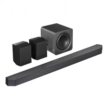 Samsung Q-Series HW-Q990H 11.1.4 kanalų garso juostos sistema su belaidžiu žemųjų dažnių garsiakalbiu ir galiniais garsiakalbiais, juoda