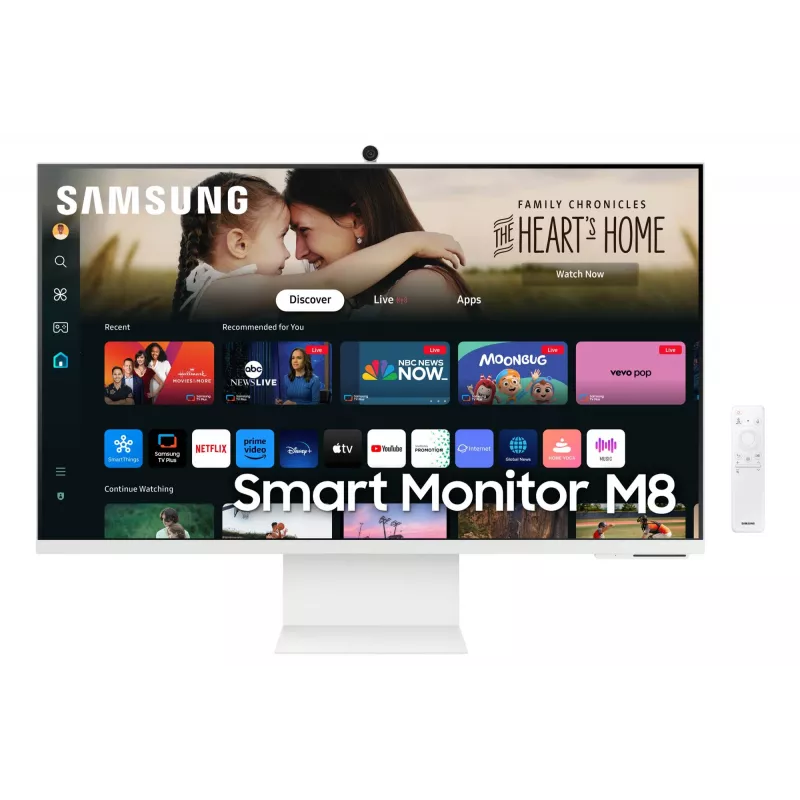 Samsung S32DM801UU M80D 32 colių išmanusis LED monitorius, 4K UHD, Tizen OS, HDR10+, USB-C 65W