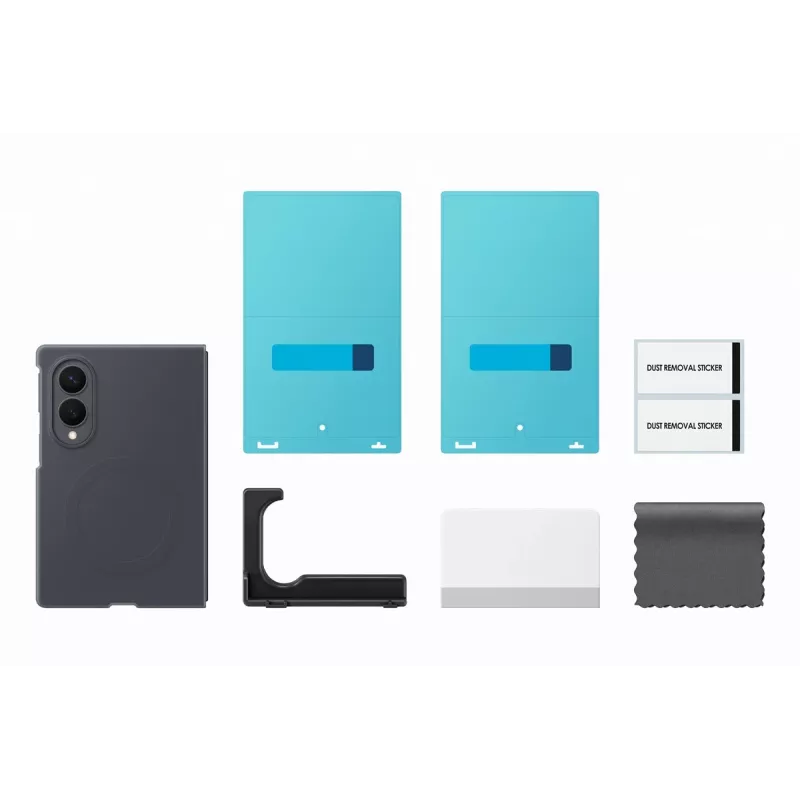 Samsung Silicone Magnet Case, skirta Galaxy Z Fold5, juoda