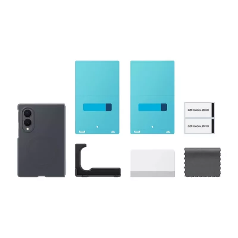 Samsung Silicone Magnet Case, skirta Galaxy Z Fold5, juoda