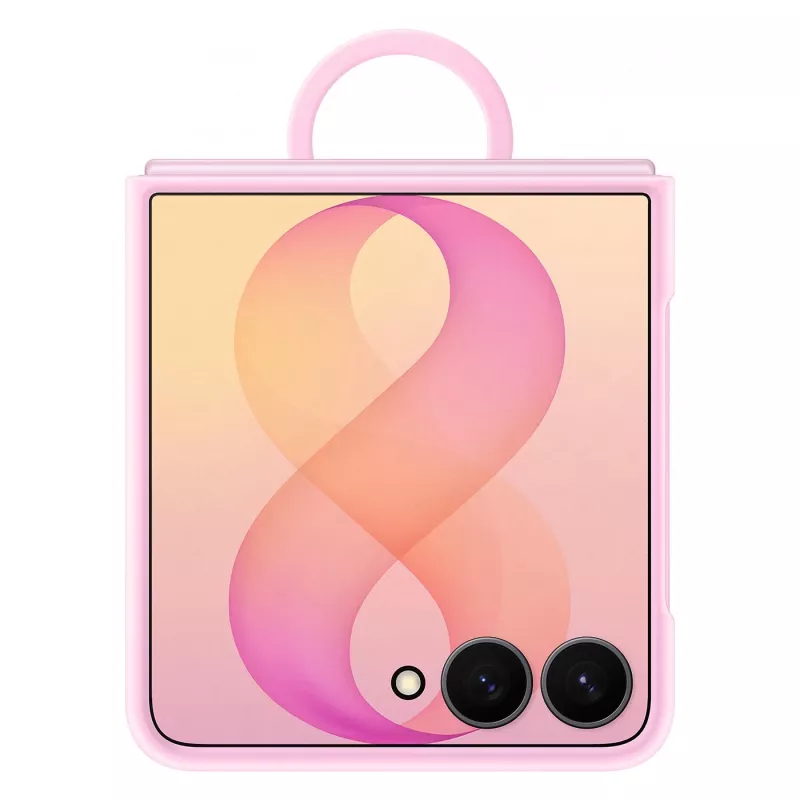 Samsung Silicone Ring Magnet Case, skirtas Galaxy Z Flip8 – violetinė