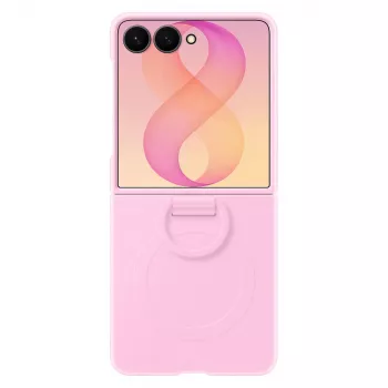 Samsung Silicone Ring Magnet Case, skirtas Galaxy Z Flip8 – violetinė