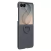 Samsung Silicone Ring Magnetic Case, skirtas Galaxy Z Flip8, juodos spalvos (EF-EF776CBEGWW)