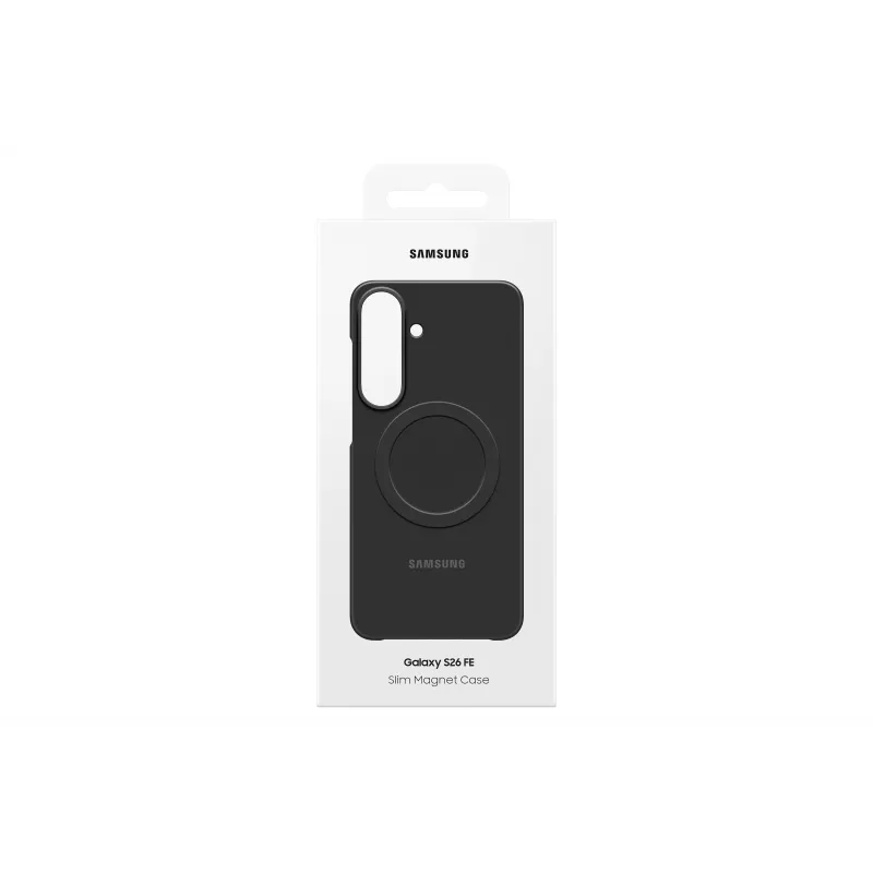 Samsung Slim Magnet Case, skirtas Galaxy S26 FE, juodos spalvos