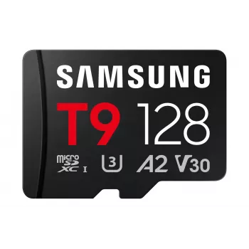 Samsung T9 MB-MH128T 128GB microSDXC UHS-I U3 V10 atminties kortelė