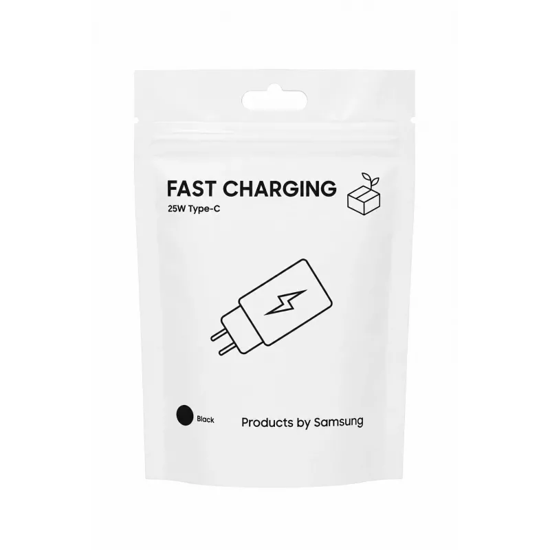Samsung kelioninis adapteris TA800 25W USB-C PD PPS sieninis įkroviklis, juodas