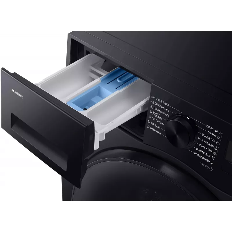 Samsung WD90HG5U34BBLE 9kg/6kg Skalbimo džiovinimo mašina su EcoBubble, 1400 aps/min, balta
