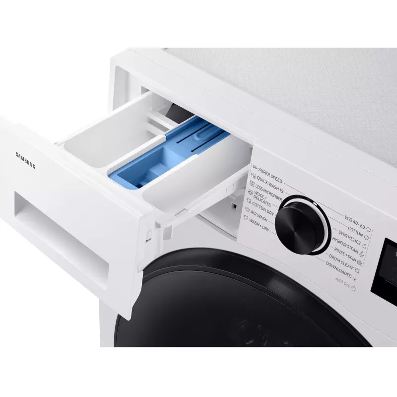 Samsung WD90HG5U34BELE skalbyklė su džiovintuvu, 9 kg skalbimas / 6 kg džiovinimas, 1400 aps/min, balta