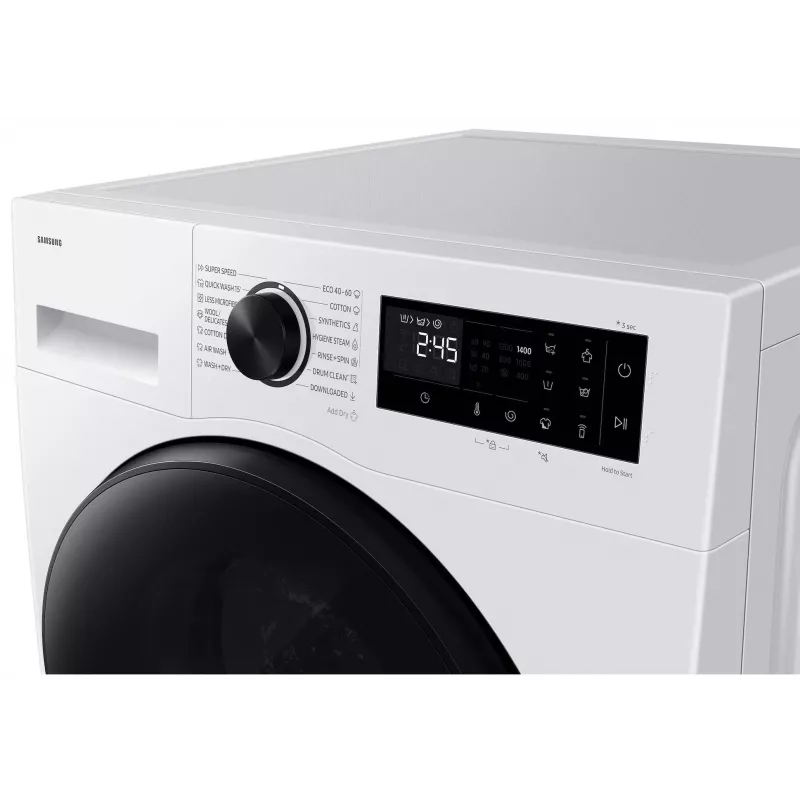 Samsung WD90HG5U34BELE skalbyklė su džiovintuvu, 9 kg skalbimas / 6 kg džiovinimas, 1400 aps/min, balta