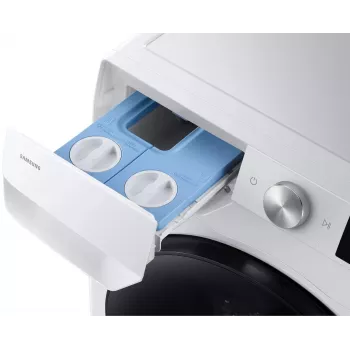 Samsung WD90HG6U94BEU4 Laisvai pastatoma skalbimo mašina su džiovintuvu, 9 kg skalbimas / 6 kg džiovinimas, 1400 aps./min., EcoBubble, balta
