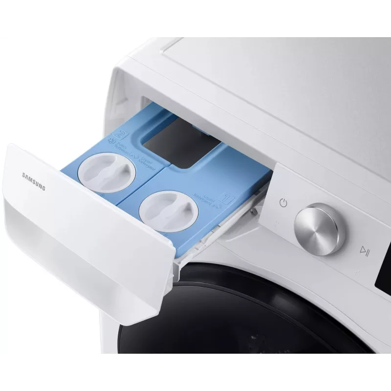 Samsung WD90HG6U94BEU4 Laisvai pastatoma skalbimo mašina su džiovintuvu, 9 kg skalbimas / 6 kg džiovinimas, 1400 aps./min., EcoBubble, balta