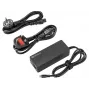 SANDBERG USB-C kintamosios srovės įkroviklis PD100W EU+UK - 100W USB-C Power Delivery sieninis įkroviklis, keičiami EU/UK kištukai, juodas