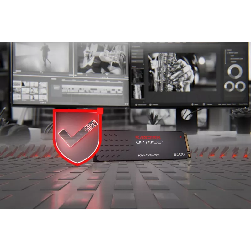 SanDisk 1TB M.2 NVMe PCIe 4.0 vidinis SSD - 7100MB/s skaitymas, 6700MB/s rašymas