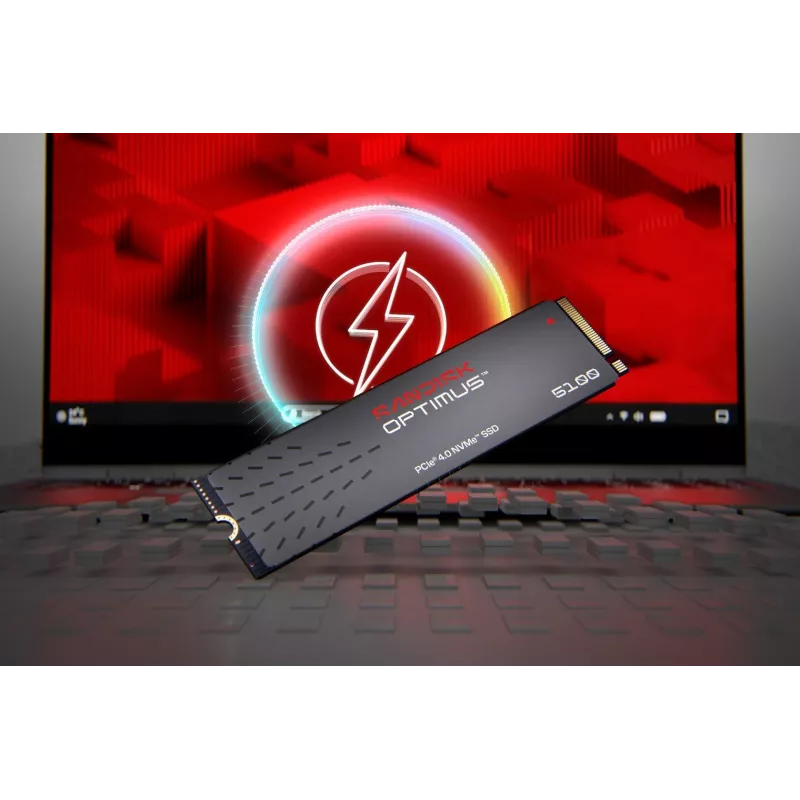 SanDisk 1TB M.2 NVMe PCIe 4.0 vidinis SSD - 7100MB/s skaitymas, 6700MB/s rašymas