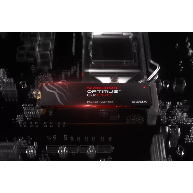 SanDisk 2TB M.2 NVMe PCIe 4.0 vidinis SSD - 7300 MB/s skaitymas, 6600 MB/s rašymas