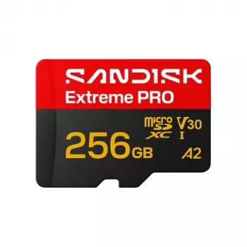 SanDisk Extreme PRO microSDXC 256 GB UHS-I U3 V30 A2 + SD Adapter