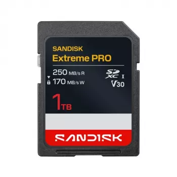 SanDisk Extreme Pro SDXC 1TB iki R 250MB/s W 170MB/s UHS-I, 4K UHD
