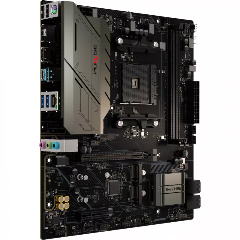 SAPPHIRE PULSE B550M AMD AM4 DDR4 Micro-ATX motininė plokštė