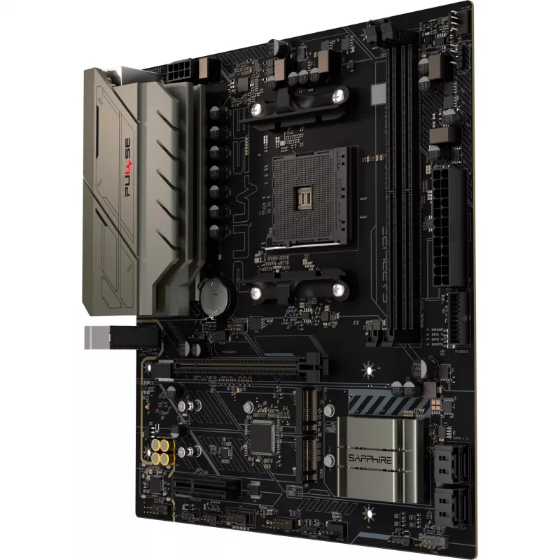 SAPPHIRE PULSE B550M AMD AM4 DDR4 Micro-ATX motininė plokštė