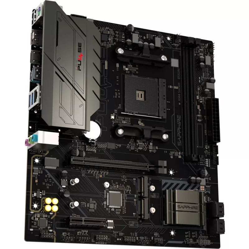 SAPPHIRE PULSE B550M AMD AM4 DDR4 Micro-ATX motininė plokštė