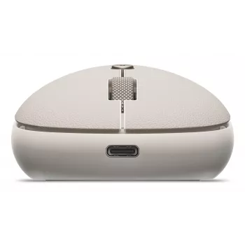 Satechi OntheGo Pelė - Belaidė Bluetooth ir 2.4GHz USB-A, Įkraunama, Kelių įrenginių, Smėlio