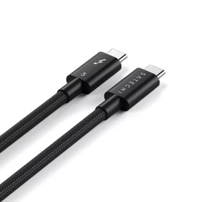 SATECHI Thunderbolt 5 Pro Cable 1m USB-C į USB-C – 120Gbps, 240W, juoda