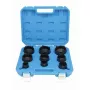 SATRA 9 dalių griovelių veržlių lizdų rinkinys 1/2 inch pavara 4 kaiščiai