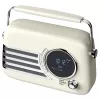 SAVIO RS-04 nešiojamas DAB+ FM radijas su įkraunama baterija, LCD ekranu, dvigubu žadintuvu, juodas