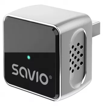 SAVIO TR-19 belaidis CarPlay & Android Auto adapteris, USB-C, 5GHz Wi-Fi, Bluetooth 5.0, juodos spalvos