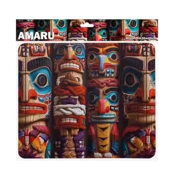 SBOX AMARU M MP-06 žaidimų pelės kilimėlis 300x250x2 mm, juodas