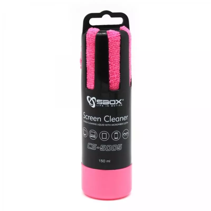 Sbox CS-5005P Ekrano valiklis 150ml Rožinis
