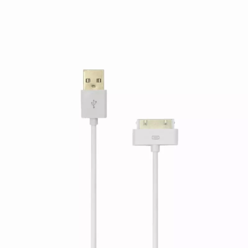SBOX IPH4 USB-A į Apple 30-pin laidas, 2m, baltas, įkrovimui ir duomenims