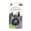 SBOX USB-TYPEC-15B USB-A į USB-C laidas 1,5 m Blackberry Black