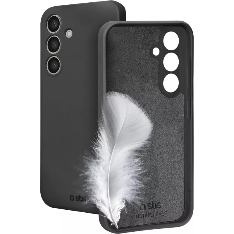 SBS Instinct dėklas Samsung Galaxy S24 - juodas TPU galinis dangtelis, apsauga nuo smūgių, apsauga nuo įbrėžimų, suderinamas su belaidžiu įkrovimu TEINSTSAS24K