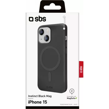 SBS Instinct Mag Cover, skirta iPhone 15, 6,1 inch, juoda