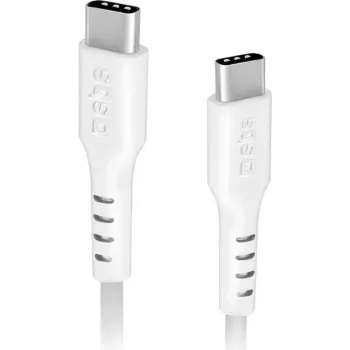 SBS MOBILE TECABLETCC20W USB-C į USB-C kabelis 1,5 m baltas 20W PD