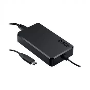 SBS Universal USB-C nešiojamojo kompiuterio maitinimo adapteris 100W 3m juodas