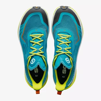 SCARPA Golden Gate Kima RT Trail Running Shoes, EU 42, Lake Blue / Lime