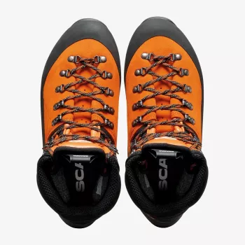 Scarpa Mont Blanc GTX Mountaineering Boots - Tonic/Orange Size 43.5 EU