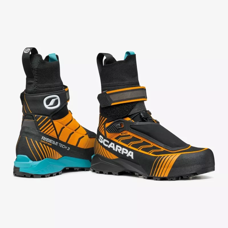 Scarpa Ribelle Tech 3 HD Mountaineering Boots - Black/Bright Orange - Size 40 EU