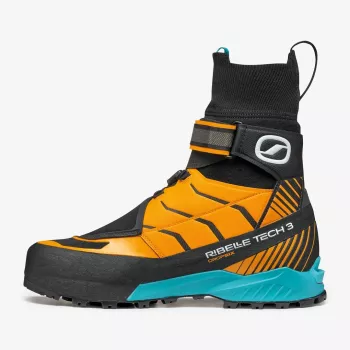 Scarpa Ribelle Tech 3 HD Mountaineering Boots - Black/Bright Orange - Size 45.5 EU